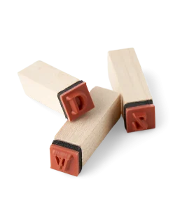 Søstrene Grene Schweiz Dekoration<Alphabet-Stempel Aus Holz
