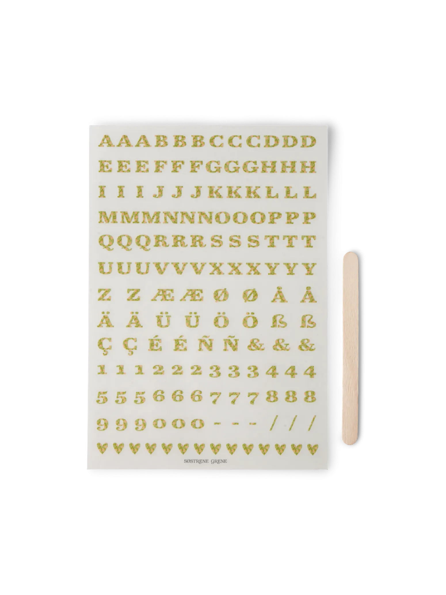 Søstrene Grene Schweiz Aufkleber<Buchstaben-Transferaufkleber