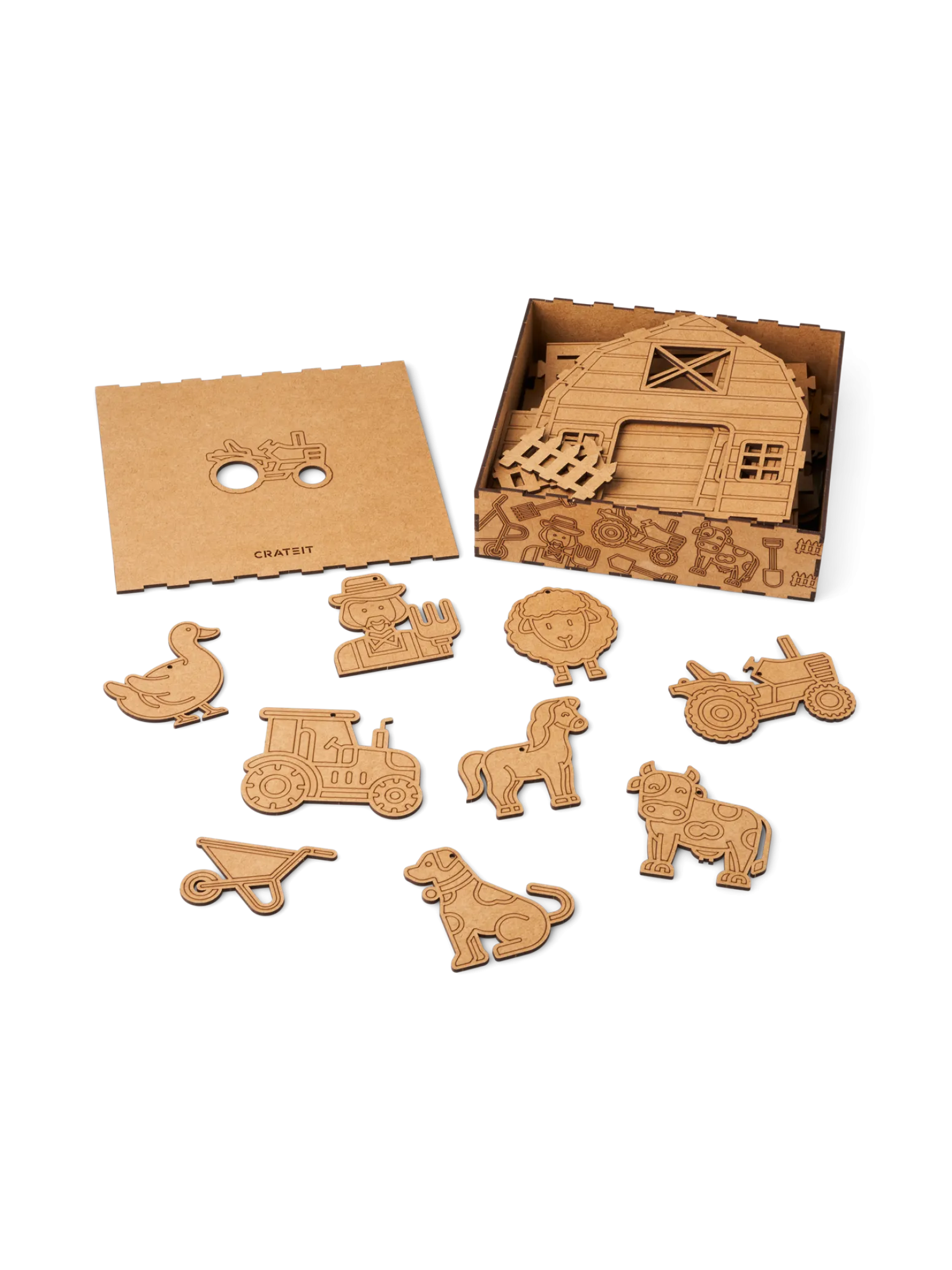 Kinder Søstrene Grene Schweiz Holzspielzeug<DIY-Set Barn Life