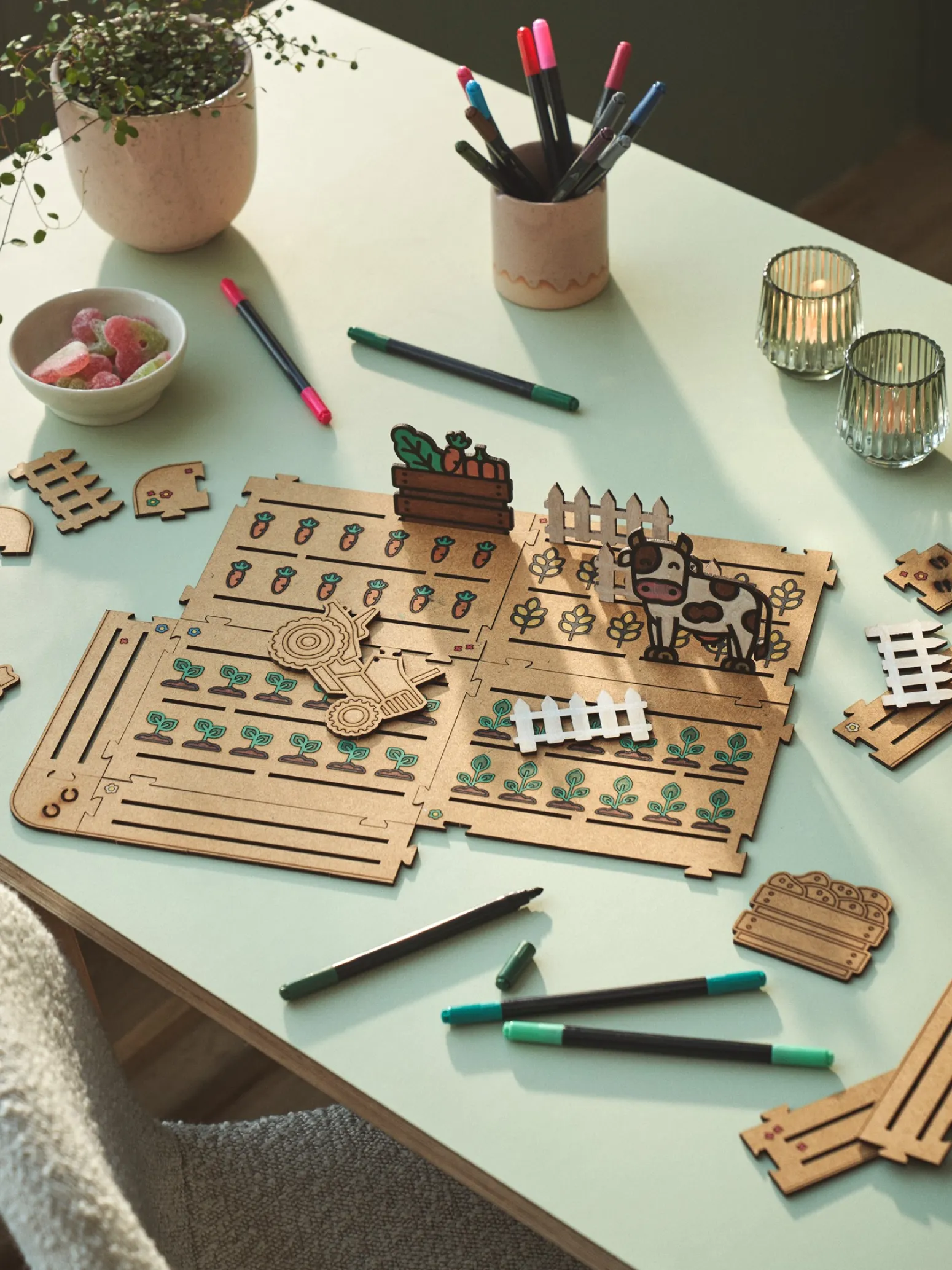 Kinder Søstrene Grene Schweiz Holzspielzeug<DIY-Set Harvest Time