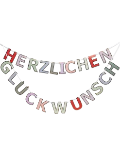 Søstrene Grene Schweiz Partydeko<Herzlichen Glückwunsch-Girlande