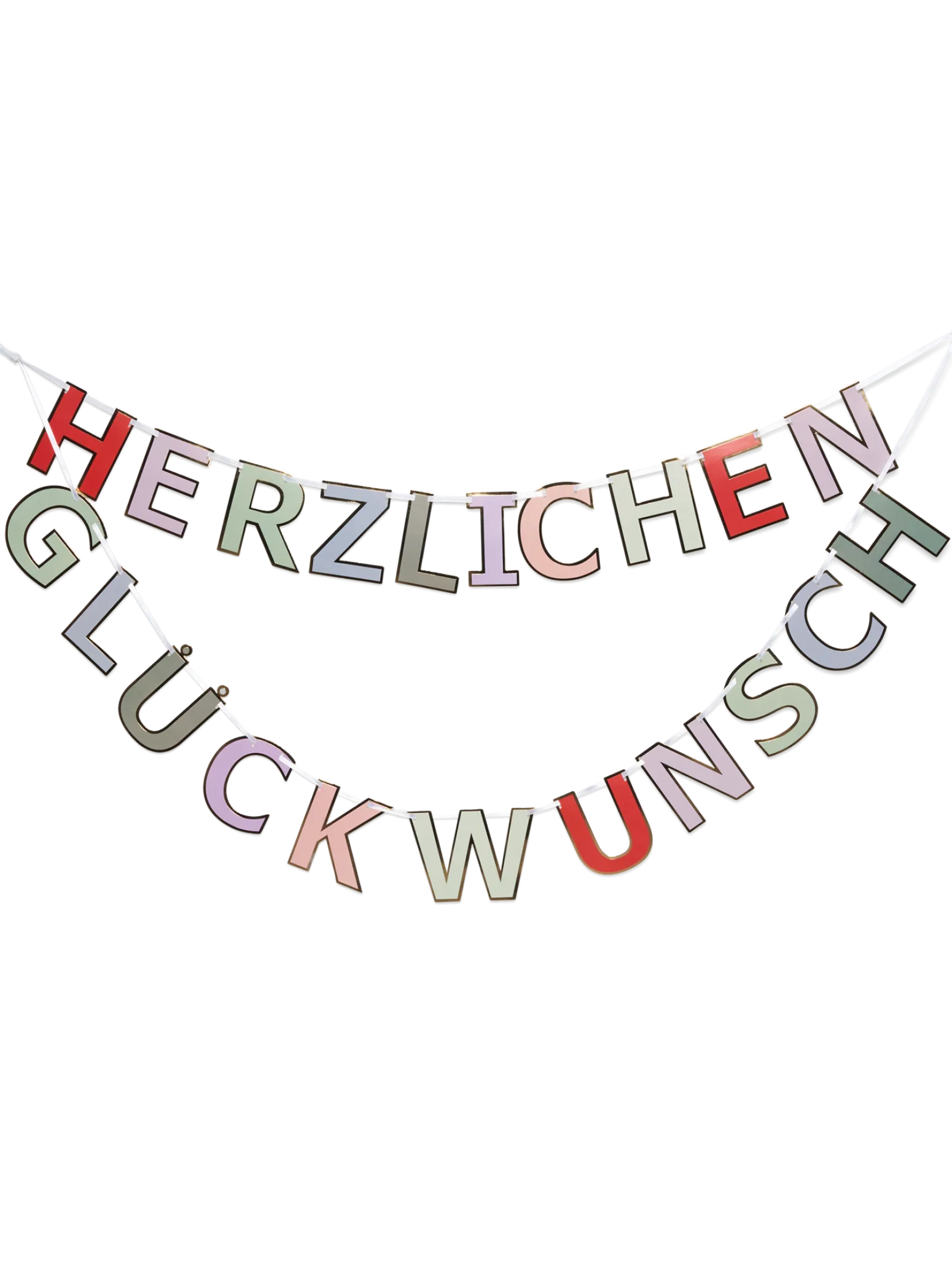 Søstrene Grene Schweiz Partydeko<Herzlichen Glückwunsch-Girlande