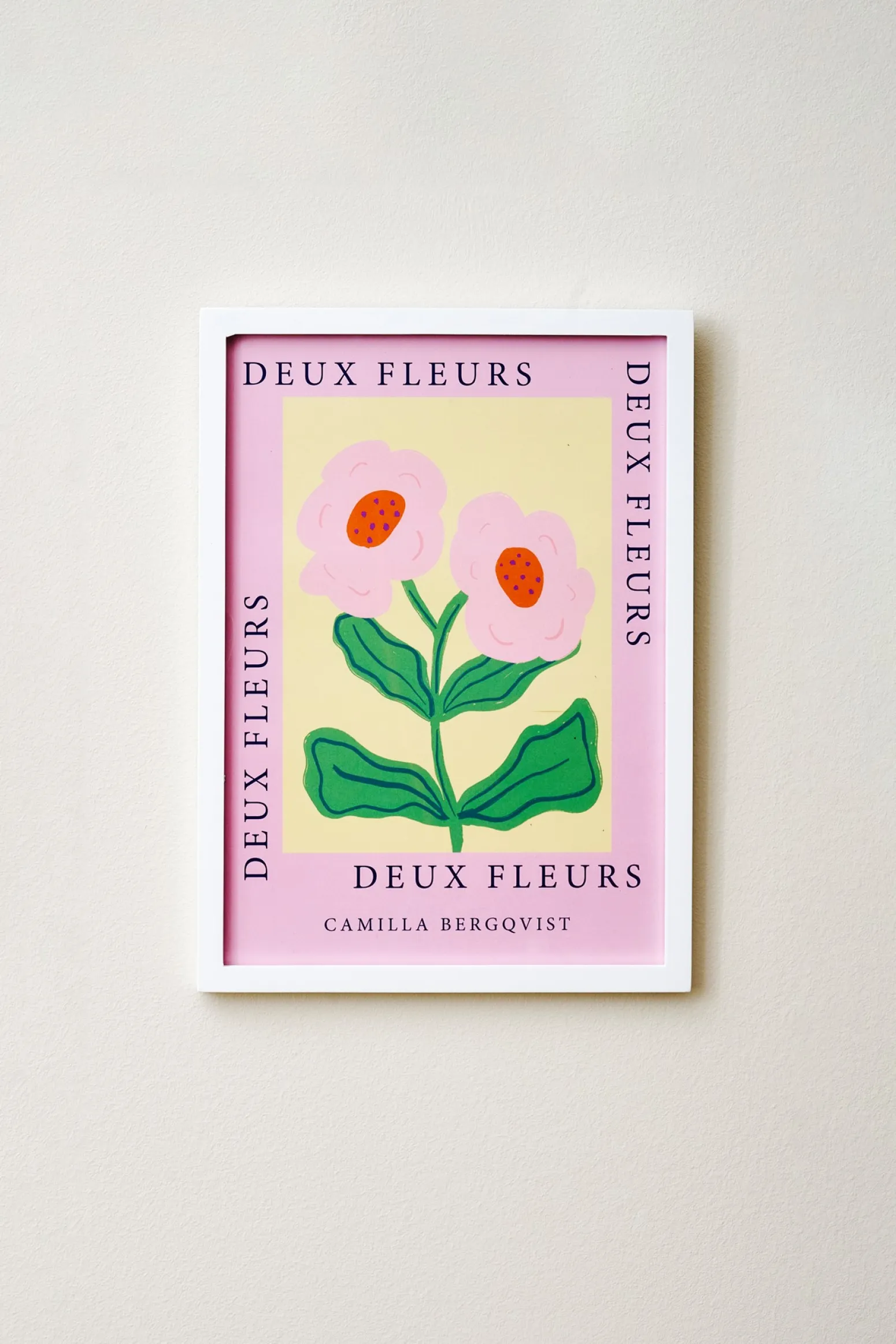 Søstrene Grene Schweiz Rahmen Und Poster<Poster Deux Fleurs Pink A4