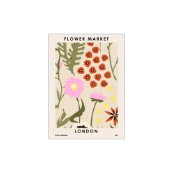 Søstrene Grene Schweiz Rahmen Und Poster<Poster Flower Market London 50 X 70