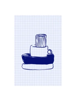Søstrene Grene Schweiz Rahmen Und Poster<Poster Køkkenkunst Blau A3