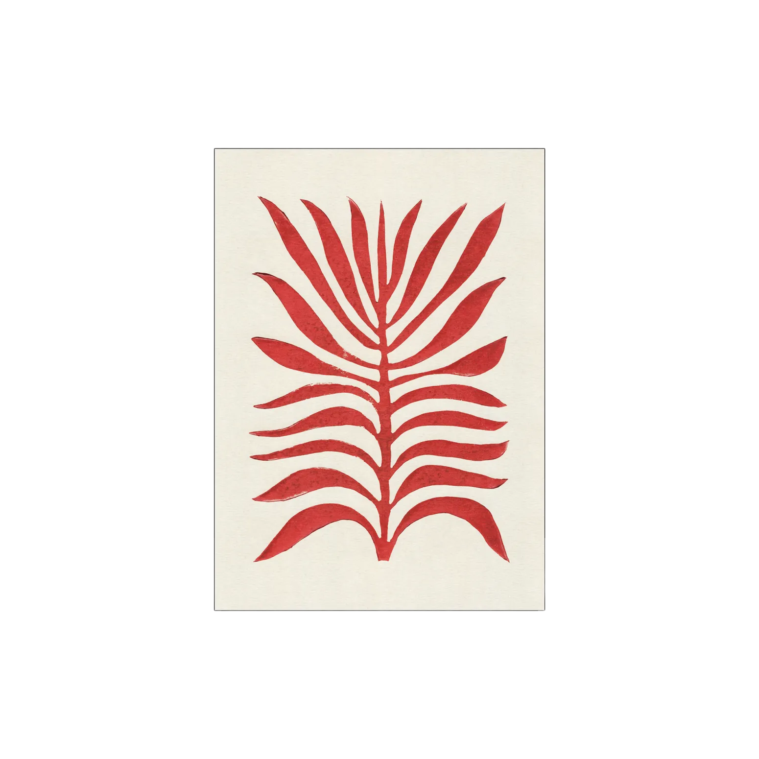 Søstrene Grene Schweiz Rahmen Und Poster<Poster Red Branch / Lino Print A3