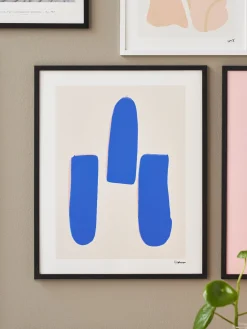 Søstrene Grene Schweiz Rahmen Und Poster<Poster Trois Lignes Bleues 40 X 50