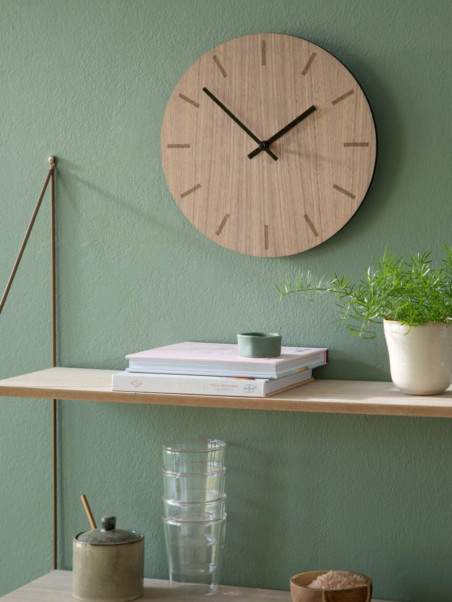 Søstrene Grene Schweiz Dekoration<Wanduhr Walnut Ø28